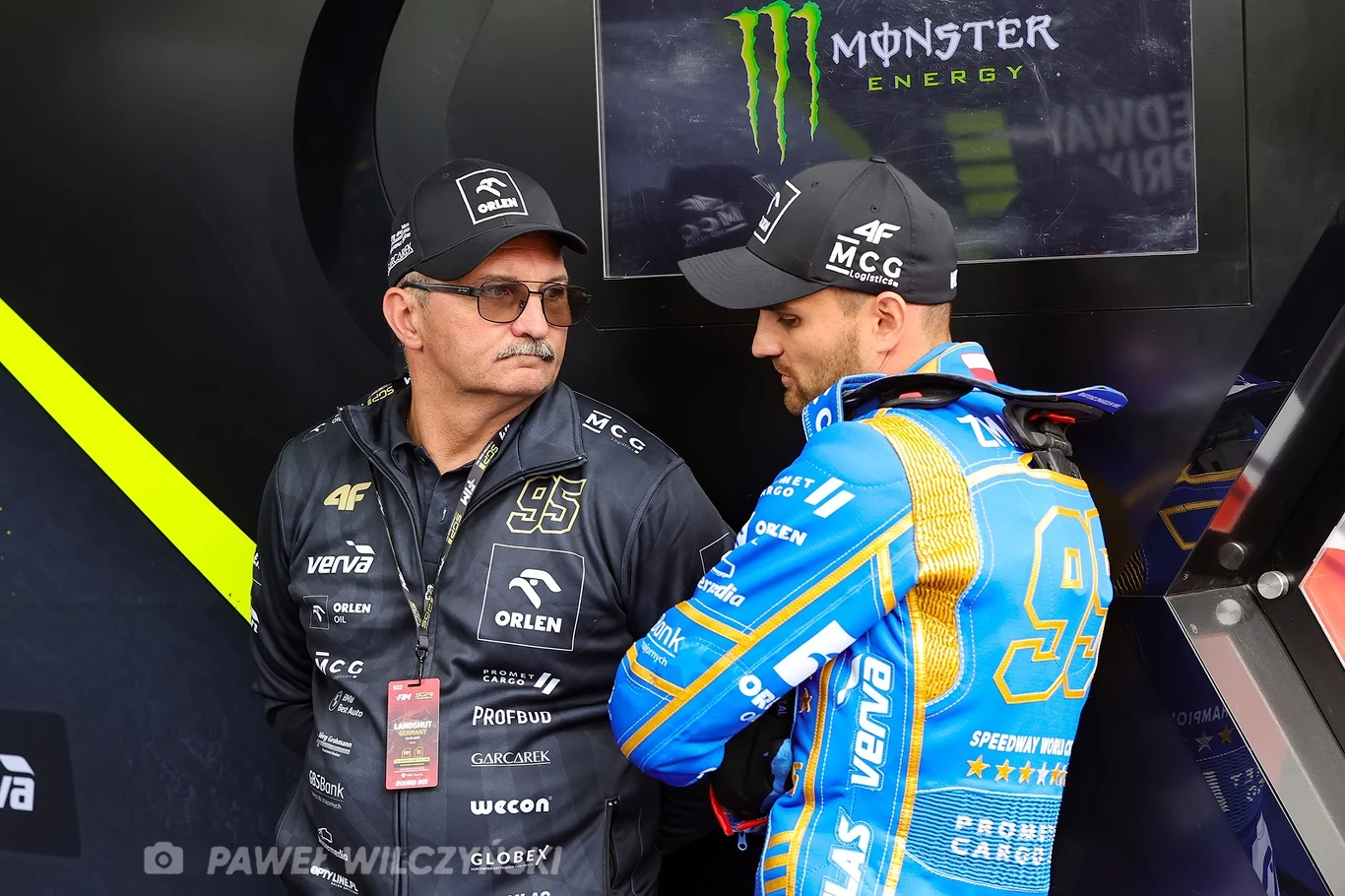 Bartosz Zmarzlik ze swoim ojcem, Pawłem Zmarzlikiem Bartosz Zmarzlik ze swoim ojcem, Pawłem Zmarzlikiem