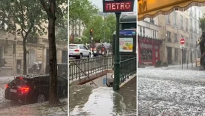 Zalane ulice i metro. Uderzenie gwałtownego żywiołu w Paryżu