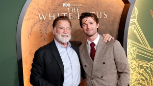 Arnold Schwarzenegger i jego syn Patrick