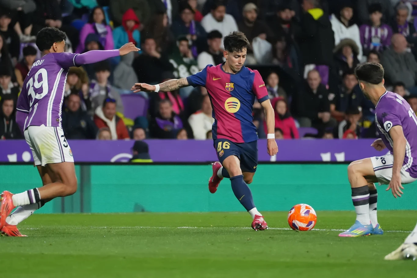 Dani Rodriguez w meczu z Realem Valladolid