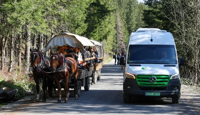 Elektryczne busy trafią na parking. Konie nadal będą wozić turystów nad Morskie Oko