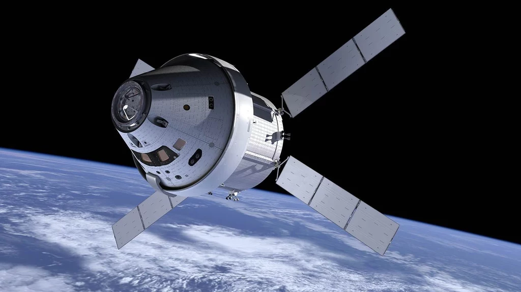 Kapsuła Orion dla misji Artemis 2. Polecą w niej astronauci NASA na Księżyc. Kapsuła Orion dla misji Artemis 2. Polecą w niej astronauci NASA na Księżyc.