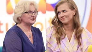 Agnieszka Kaczorowska z mamą Anną Garwolińską w "halo tu polsat"