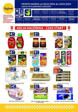 Gazetka promocyjna Sużyw, ważna od 28.04.2025 do 18.05.2025.