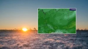 Poniedziałek będzie chłodny, a nocą nadejdą przymrozki, które miejscami przy gruncie mogą sięgnąć -5 stopni Celsjusza