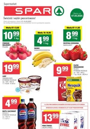 Gazetka promocyjna SPAR, ważna od 07.05.2025 do 18.05.2025.