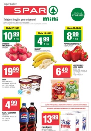 Gazetka promocyjna SPAR mini, ważna od 07.05.2025 do 18.05.2025.