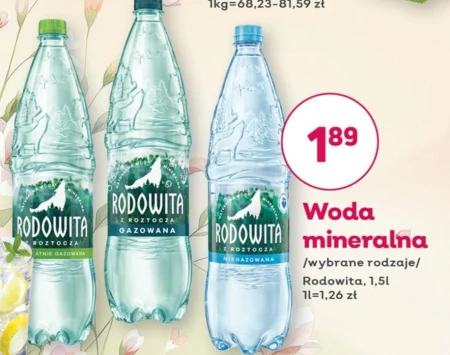 Rodowita z Roztocza Naturalna woda mineralna niegazowana 1,5 l