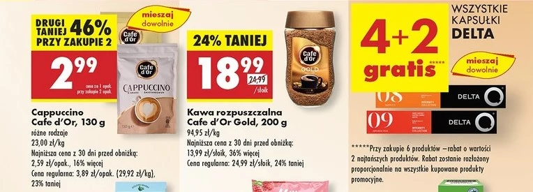 Promocja na kawę w Biedronce 