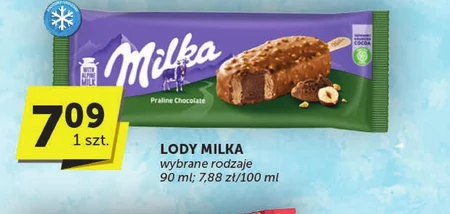 Milka Lody czekolada mleczna-orzech laskowy w czekoladzie mlecznej 90 ml