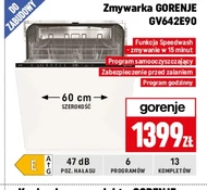 Вбудована посудомийна машина Gorenje