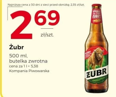 Żubr Piwo jasne 500 ml
