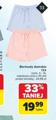 Bermudy damskie TEX