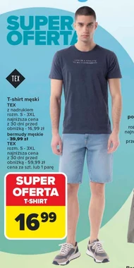Bermudy męskie TEX