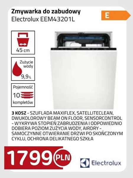 Вбудована посудомийна машина Electrolux