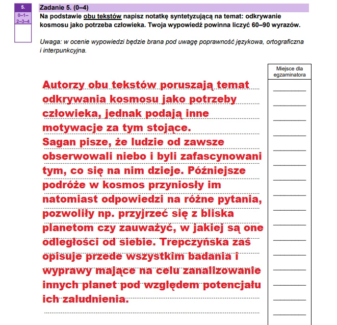 Matura 2025. Język polski, poziom podstawowy. Arkusz CKE - strona 8