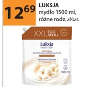 Luksja Creamy & Soft Kremowe mydło w płynie łagodzące mleczko bawełniane i prowitamina B5 1500 ml
