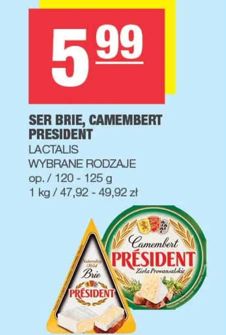 Président Ser Camembert zioła prowansalskie 120 g