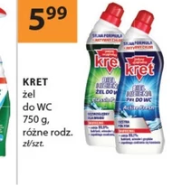 kret Biel Higiena Classic Żel do WC 750 g