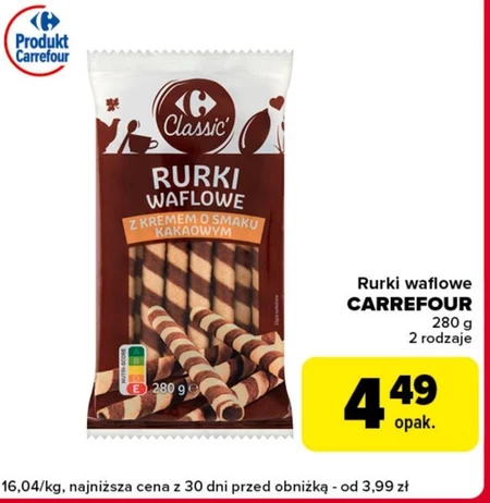 Rurki waflowe Carrefour