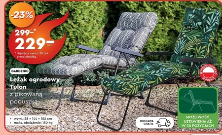 Leżak ogrodowy Gardenic