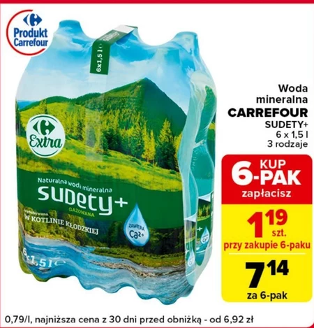 Woda mineralna Carrefour