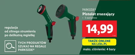 Pistolet do wody Parkside