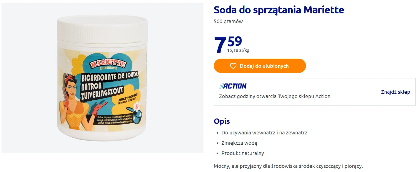 Soda do sprzątania Mariette
