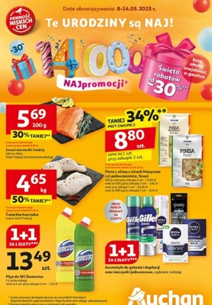 Gazetka promocyjna Auchan Supermarket, ważna od 08.05.2025 do 14.05.2025.