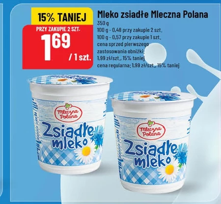 Zsiadłe mleko Mleczna Polana