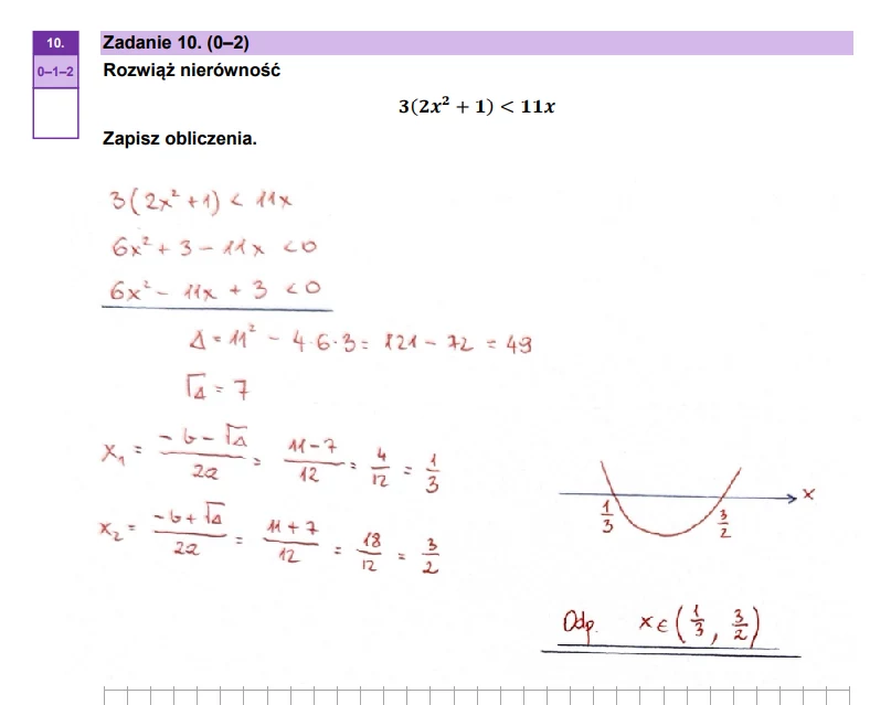Matura 2025. Matematyka, poziom podstawowy. Arkusz CKE - strona 10