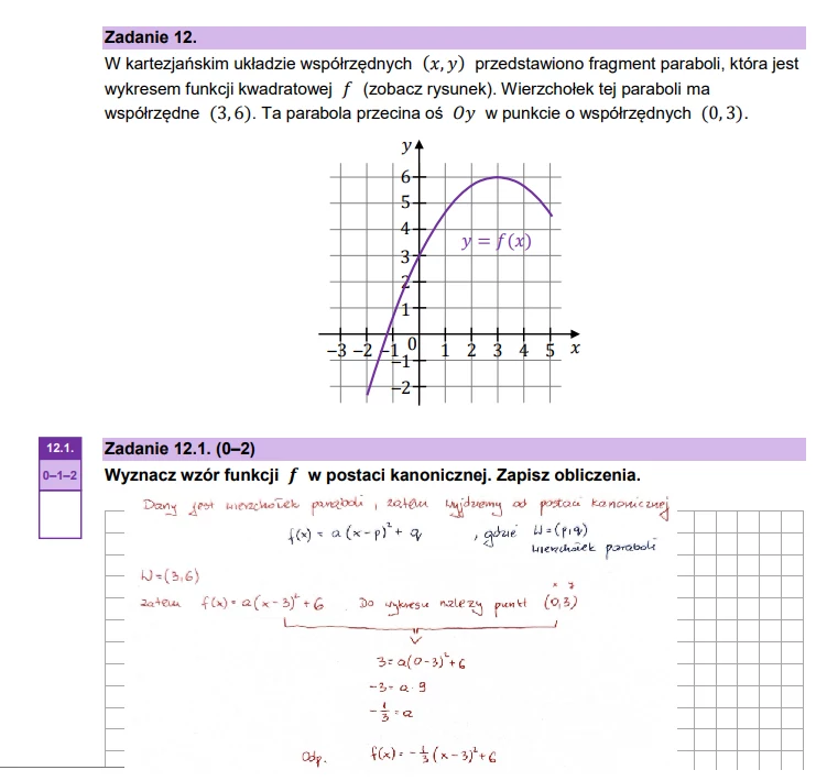 Matura 2025. Matematyka, poziom podstawowy. Arkusz CKE - strona 12