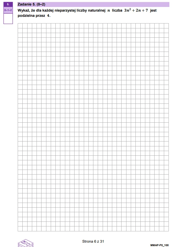 Matura 2025 z matematyki - zadania otwarte - arkusz CKE