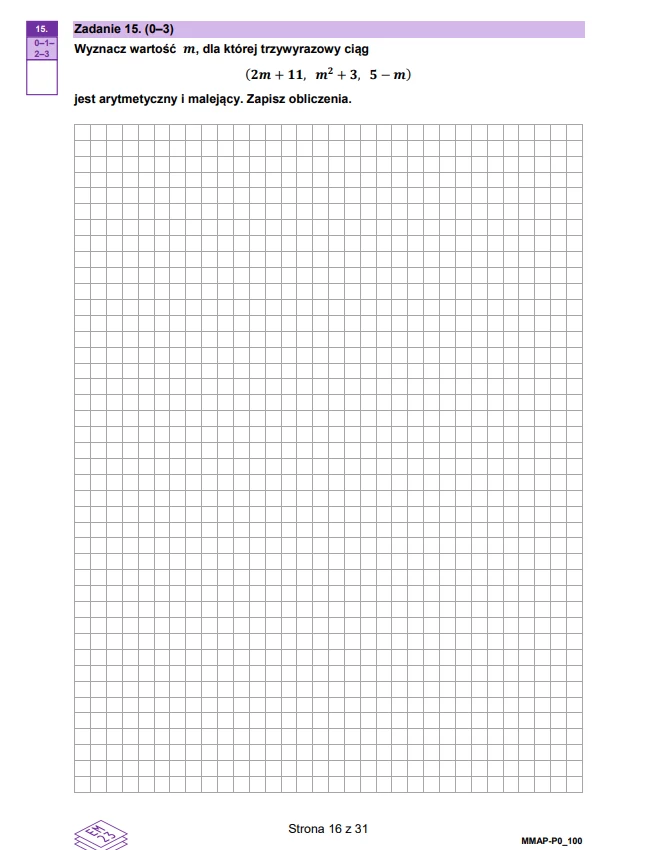 Matura 2025 z matematyki - zadania otwarte - arkusz CKE