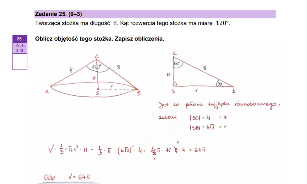 Matura 2025. Matematyka, poziom podstawowy. Arkusz CKE - strona 24