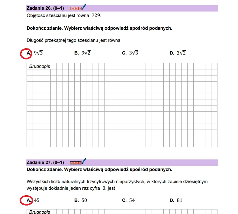 Matura 2025. Matematyka, poziom podstawowy. Arkusz CKE - strona 25