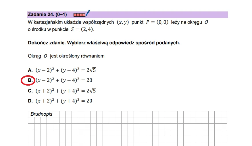Matura 2025. Matematyka, poziom podstawowy. Arkusz CKE - strona 23