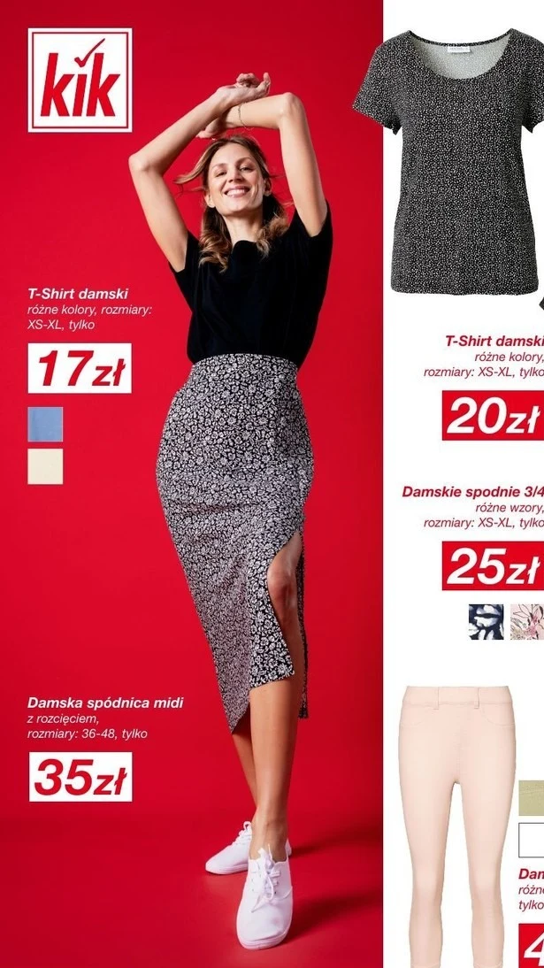 Cudna spódnica midi w ofercie KiK Cudna spódnica midi w ofercie KiK