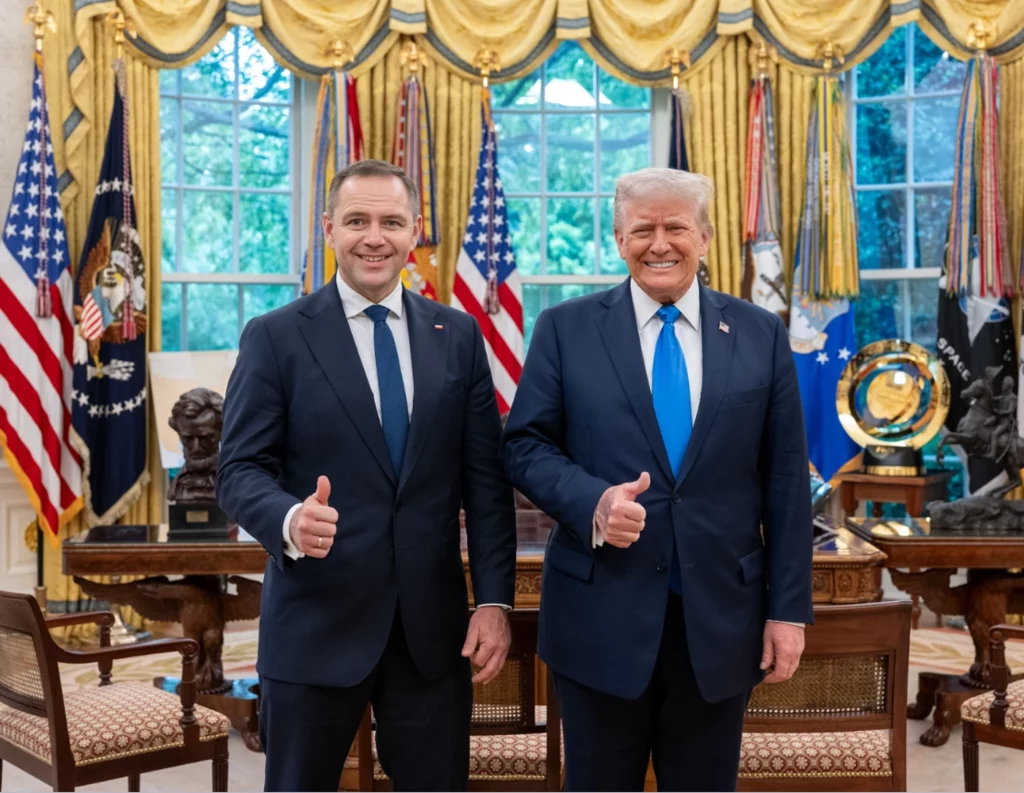 Karol Nawrocki i Donald Trump w Białym Domu Karol Nawrocki i Donald Trump w Białym Domu