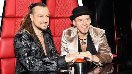 27.04.2024 Warszawa Final 7. edycji The Voice Kids fot. Artur Zawadzki/REPORTER
N/z: Aleksander Milwiw-Baron, Tomson Tomasz Lach
