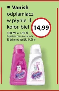 Vanish Oxi Action Odplamiacz do tkanin w płynie 1 l