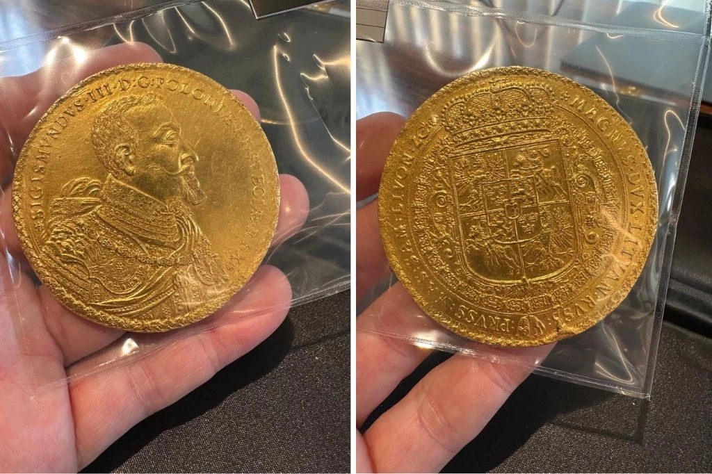 Złota studukatówka zostanie wystawiona na aukcji w Norwegii