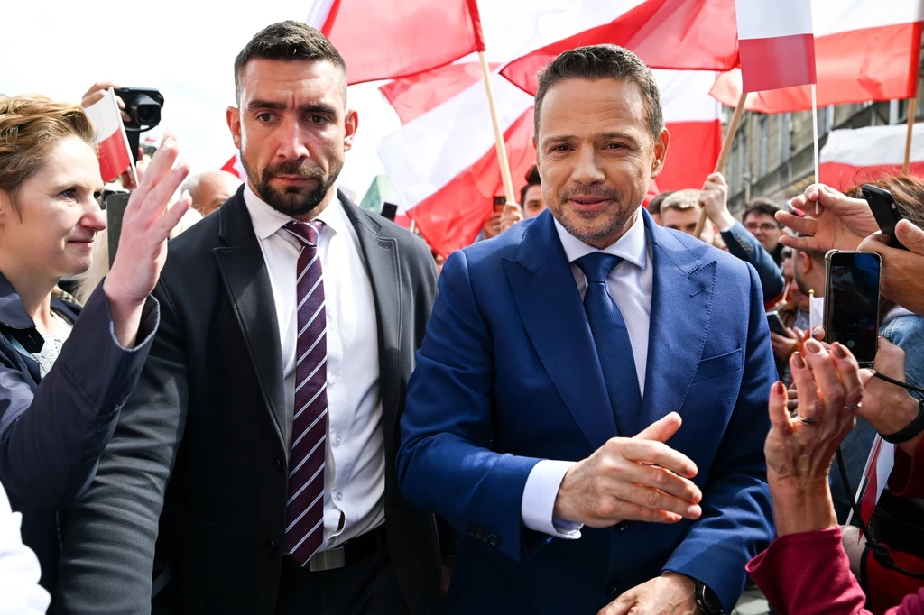 Wybory prezydenckie. Rafał Trzaskowski przed wiecem wyborczym w Lublinie Wybory prezydenckie. Rafał Trzaskowski przed wiecem wyborczym w Lublinie