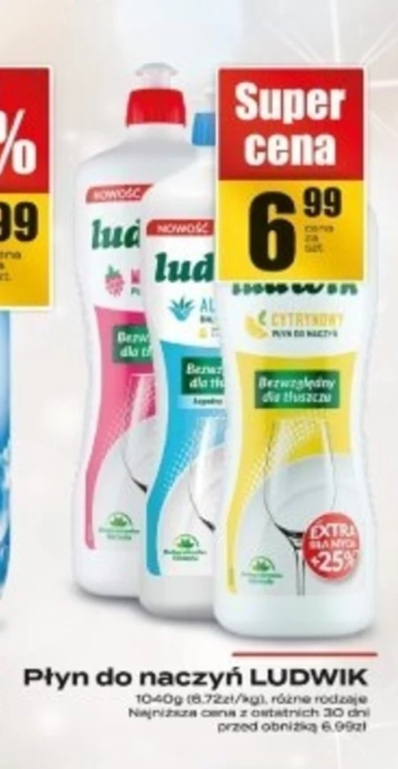 Ludwik Płyn do naczyń miętowy 1040 g