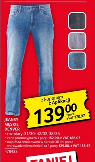 Jeansy męskie Denver