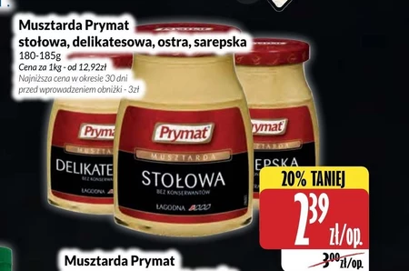 Prymat Musztarda kremska 185 g