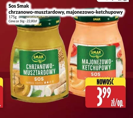 Smak Sos chrzanowo-musztardowy lekko ostry 175 g
