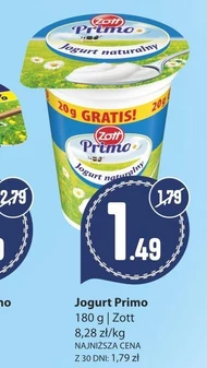 Zott Primo Jogurt naturalny 180 g