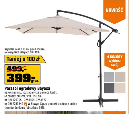 Parasol ogrodowy OnLine