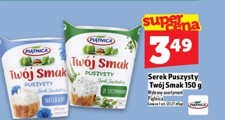 Piątnica Twój Smak Serek śmietankowy puszysty naturalny 150 g